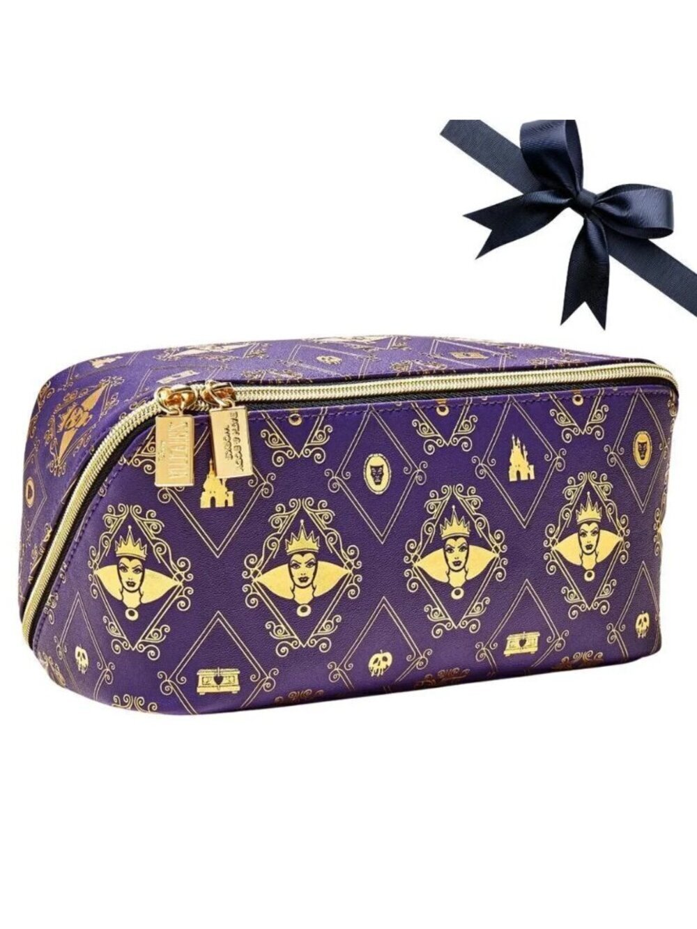 🍎✨ NWT Bath & Body Works – Evil Queen Cosmetic Bag for Makeup & Essentials 🖤